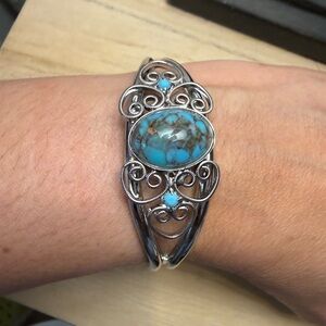 Silver and Turquoise Bracelet